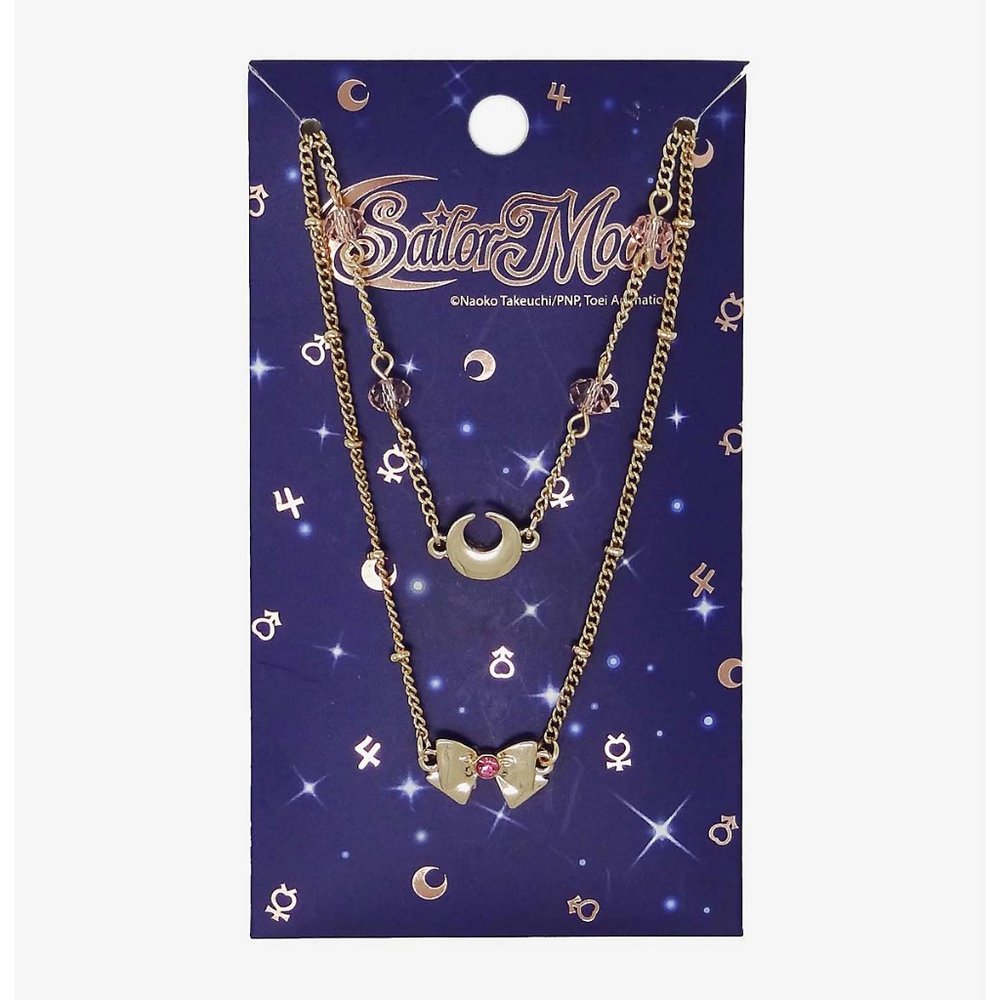 Sailor moon 2x kawaii necklace set